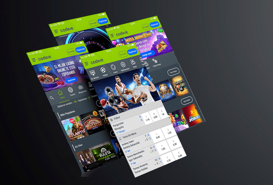 Aplicación móvil: Codere gana