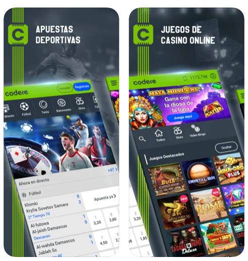 Descargar Codere en iOS