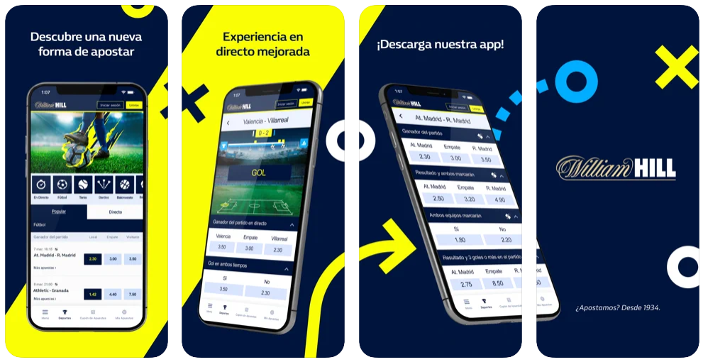 La App móvil de William Hill