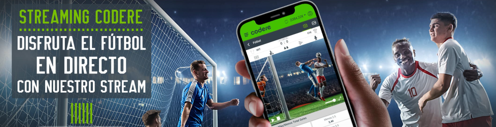 Transmisión en directo: Codere gana