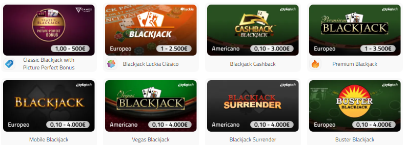 luckia blackjack