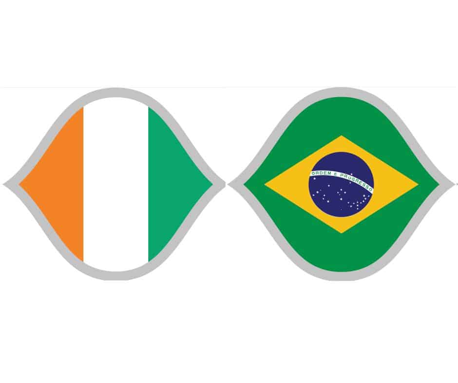 Costa de Marfil vs Brasil