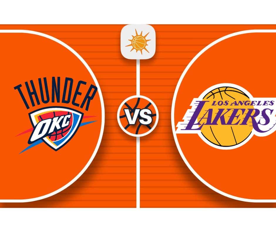 Pronóstico Oklahoma City Thunder vs Los Angeles Lakers NBA