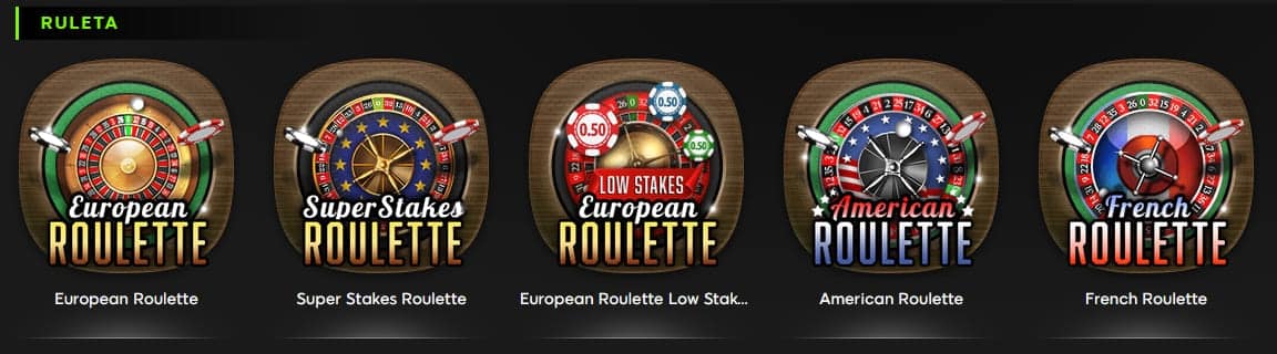 888 ruleta en vivo tipos