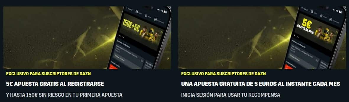 dazn bet bono de bienvenida otras promociones (1)