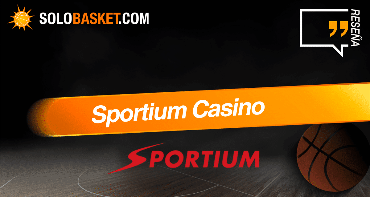 Interfaz del Sportium casino mostrando ruleta en vivo y slots