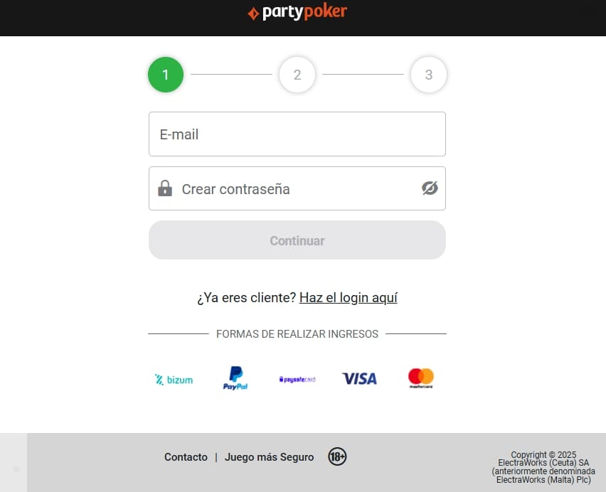 código bono partypoker - registro