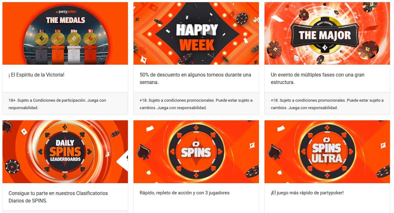 partypoker - promociones para usuarios registrados