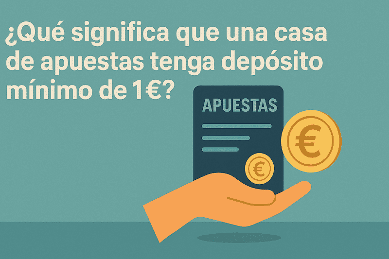¿Qué significa que una casa de apuestas tenga depósito mínimo de 5€?